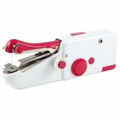 Macchina da cucire portatile Corpo bianco Uscita DC 6V/1000mA Batteria Alimentata Scatola originale