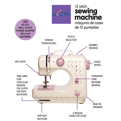 Macchine per cucire camicie da tasca automatiche per uso domestico con uscita CE UFR-705 DC 6V/1200mA