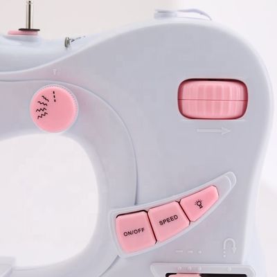 Macchina da cucire per uso domestico in metallo ABS con doppia velocità e alimentazione